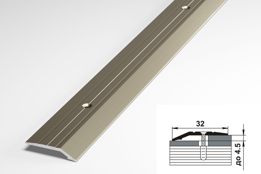 Порог разноуровневый ПР 03.900.042л Шампань