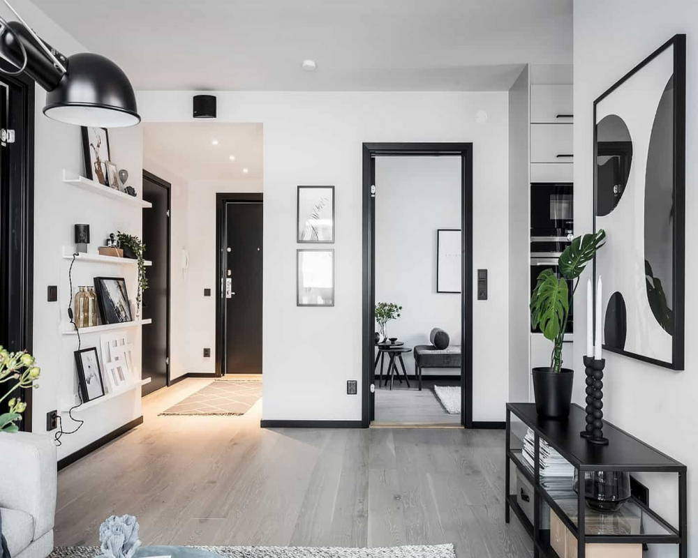 Плинтус напольный Salag Alpha 65*17*2200 мм AP6603 Чёрный