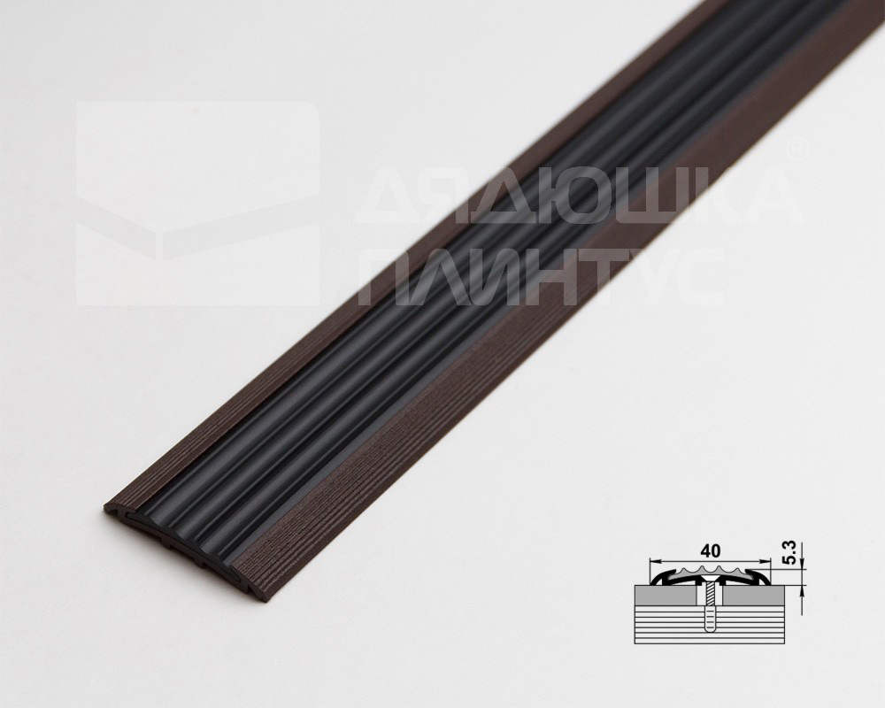 Порог одноуровневый ПС 08-1.1800.03 Шоколад