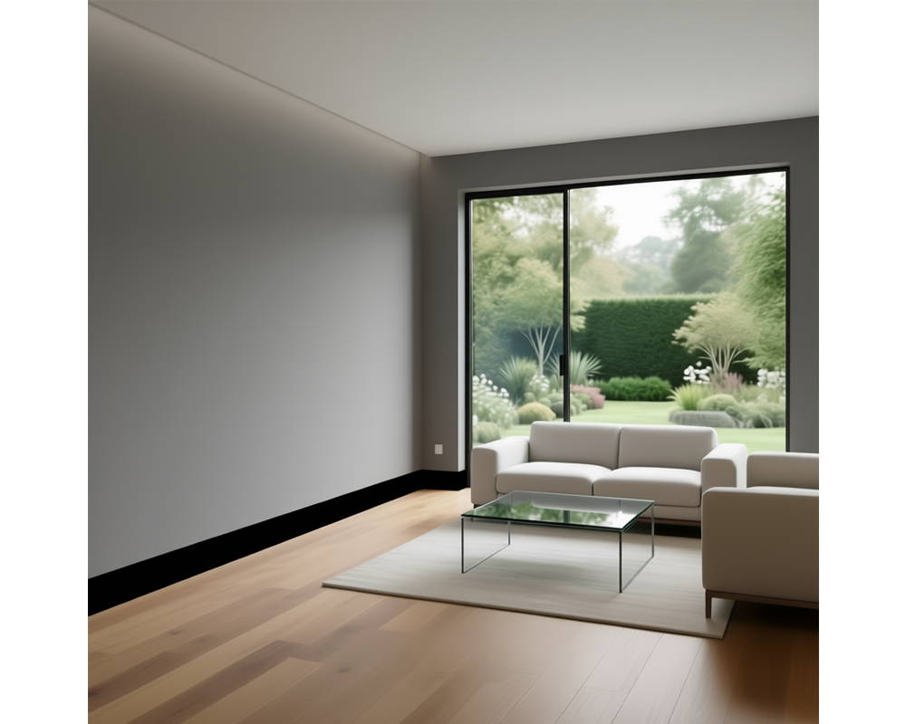 Плинтус Дуэт СОЛИД 1 UHD 55/80 2,0 м, Белый под покраску