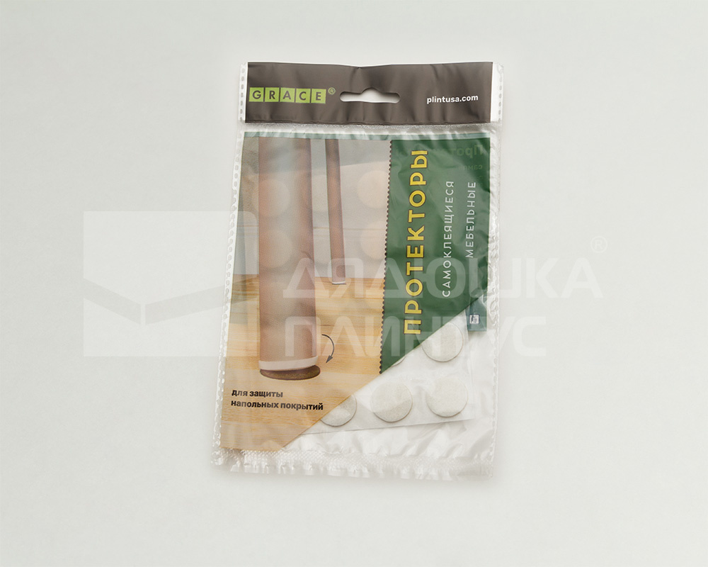 Протекторы фетровые ГРЕЙС 18мм Белый