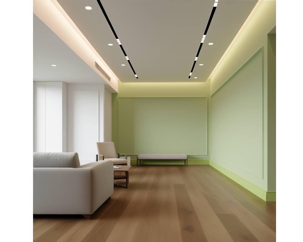 Плинтус ПОЛИСТИРОЛ HI WOOD B80C 80мм х 11мм х 2,0м. Окраска включена в стоимость