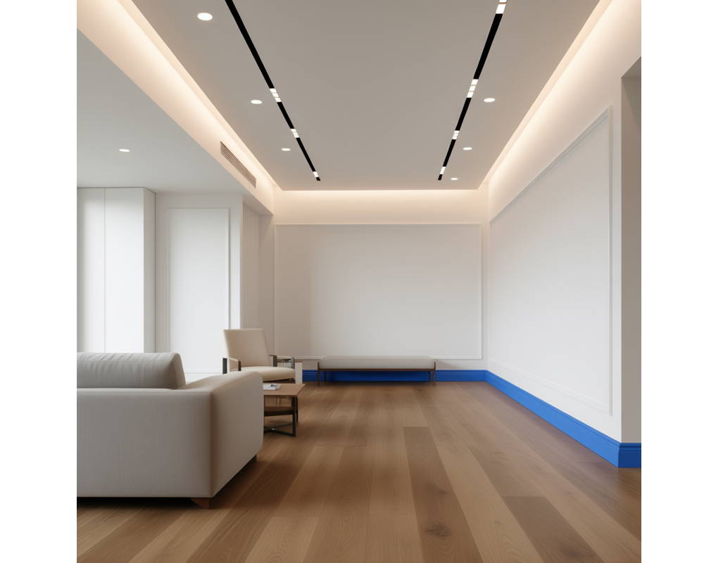 Плинтус ПОЛИСТИРОЛ HI WOOD B80C 80мм х 11мм х 2,0м. Окраска включена в стоимость