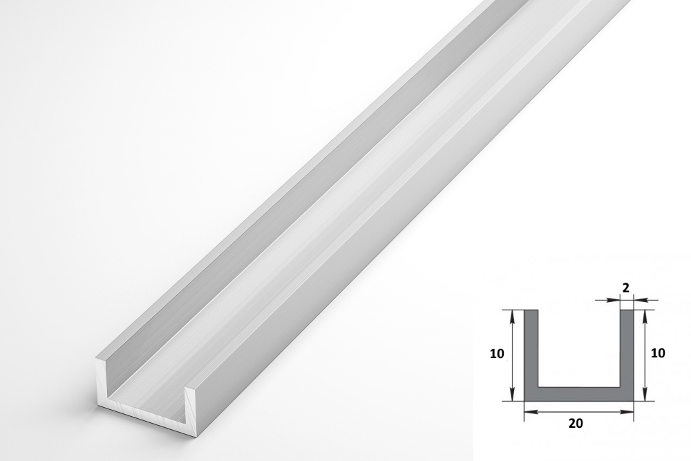 Швеллер 10х20х10 мм Шв 04.2000.500 Без окраса