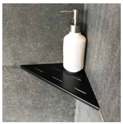 Полка для душа нержавеющая сталь "Дядюшка Плинтус" 50*160*270. RAL 7033