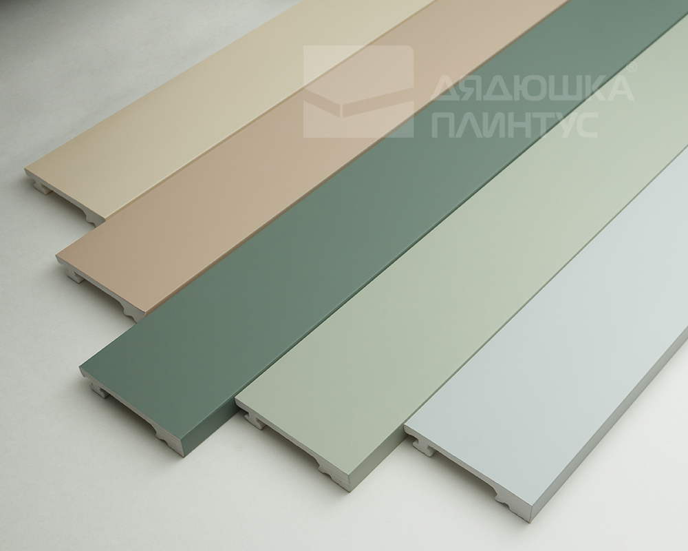 Плинтус из полистирола высокой плотности Волшебная Палочка. Окрашенная. 80мм 2м. NCS 2502-Y