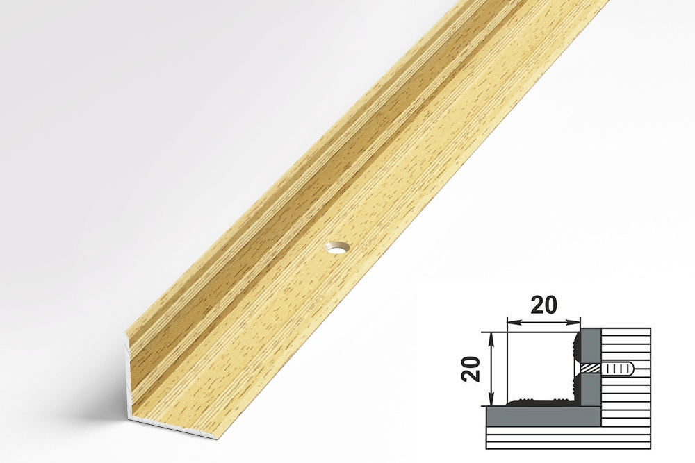 Порог угловой ПУ 05-1.1800.043 Бук кантри