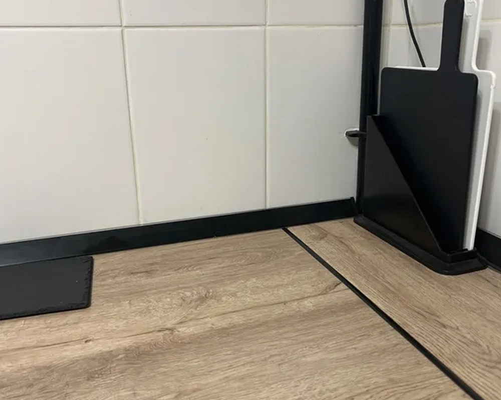 Плинтус для столешниц BL44 Black stone 37*24*3000 мм.