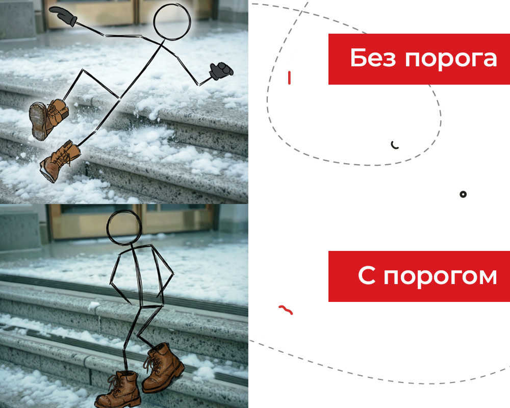 Порог одноуровневый ПС 08.900.001 Без покрытия