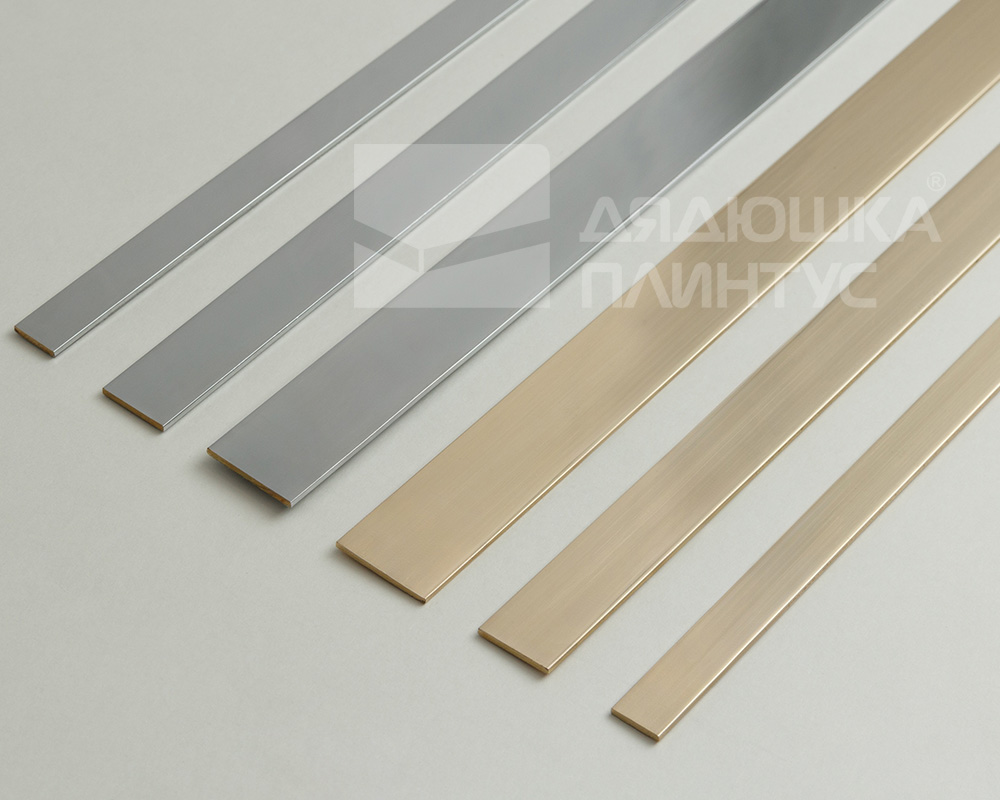 PVL89-02 Полоса латунь хромированная 20мм *2.7м