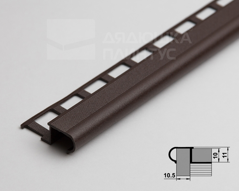 Профиль окантовочный ПУ 08.2700.03 Шоколад