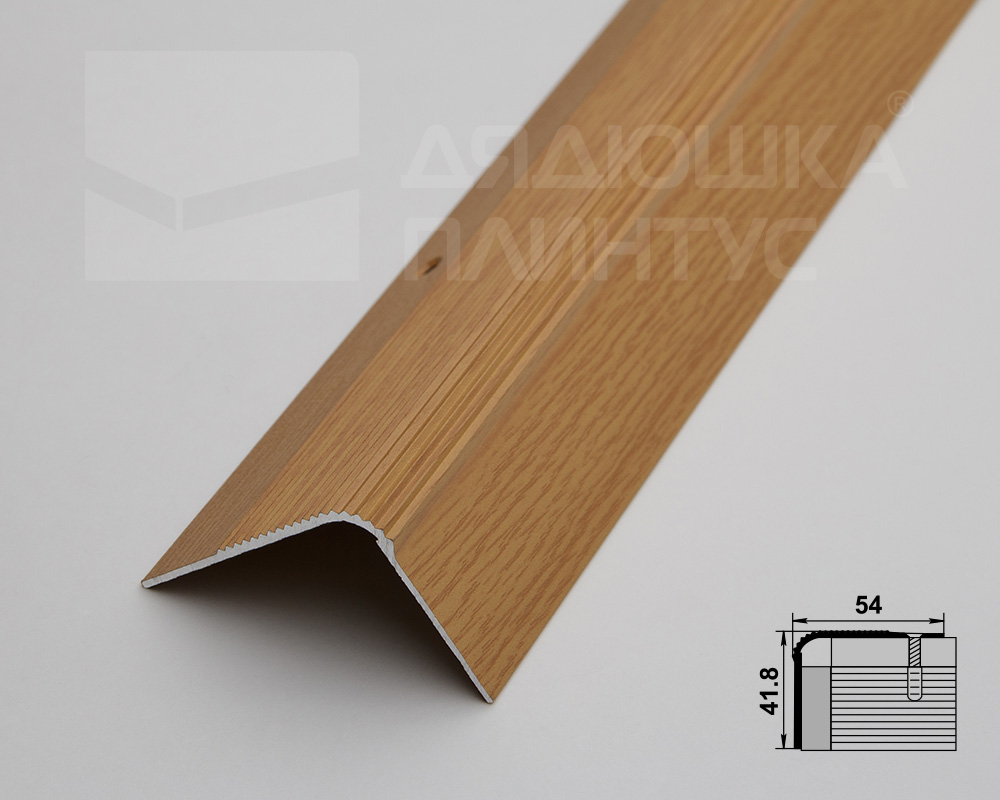 Порог угловой ПУ 02.900.082 Дуб светлый