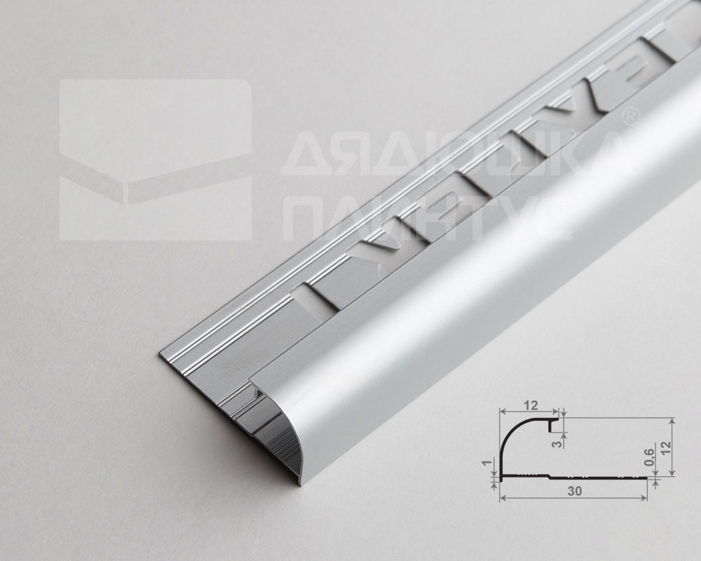 Профиль окантовочный Волшебная палочка Expert MSPKE 03-12K.2700.01L 12Kмм 2,7м Серебро Люкс