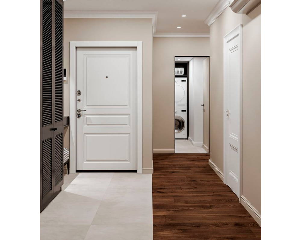 Плинтус из полистирола высокой плотности Волшебная палочка MSPOL 110 120*15*2000 Белый под покраску