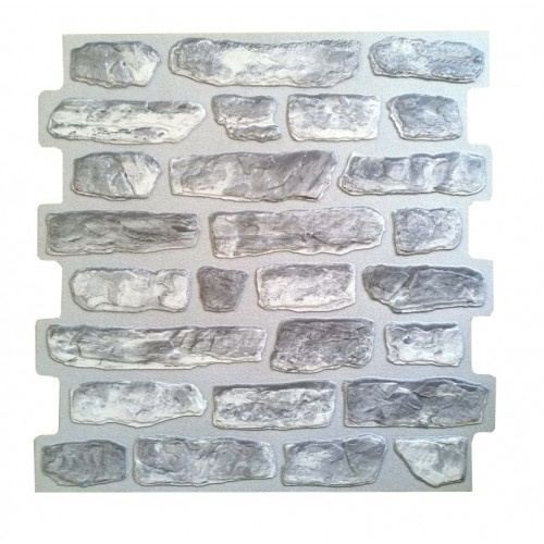 Панель ПВХ самоклеющаяся 473*470 мм 15шт/уп. Мергель известковый. Цена указана за 3,3 м²