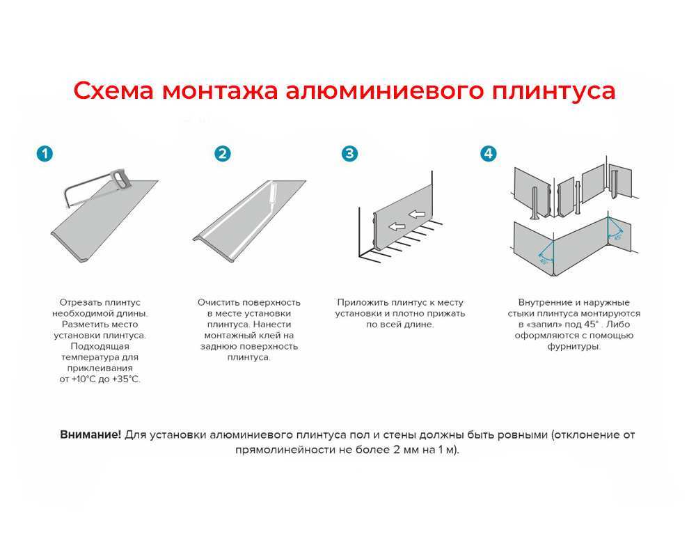Плинтус алюминиевый Волшебная палочка 40 мм 3,0 м Серебро матовое