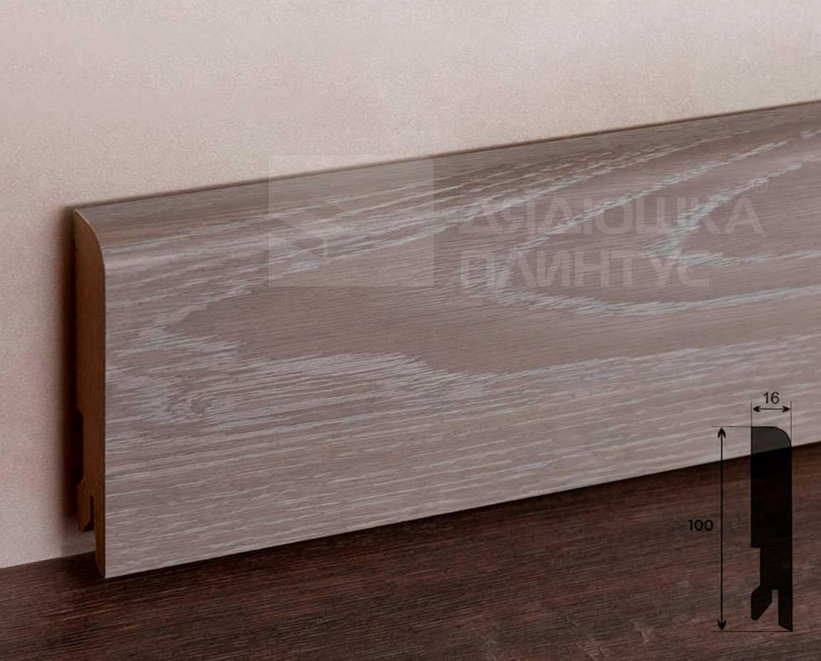 Плинтус МДФ Лука Пл 100-1МДФ.2700.Point line 24013 Дуб серый