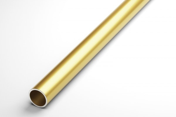 Труба круглая Ø 20 мм ТКр 07.2000.502л Золото. Цена за 5 штук.