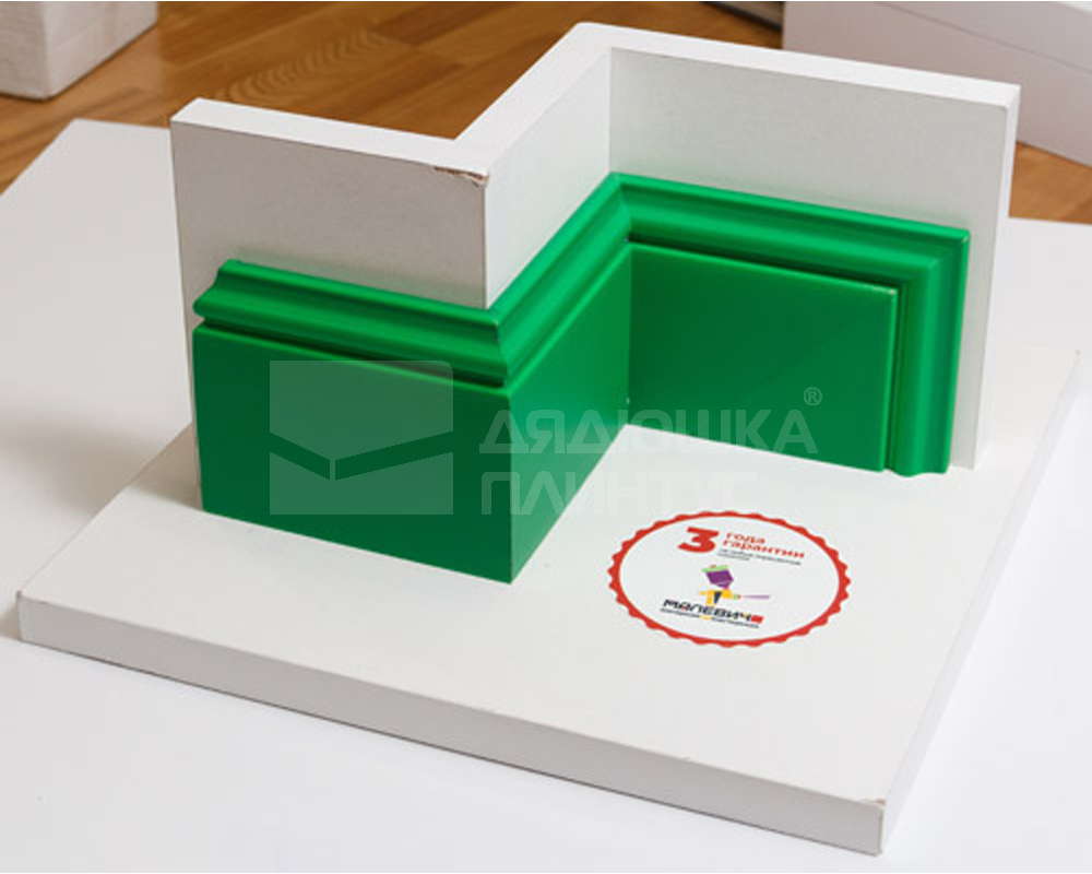 Плинтус ПОЛИСТИРОЛ HI WOOD B78 77,5мм х 21мм х 2,0м. Окраска включена в стоимость