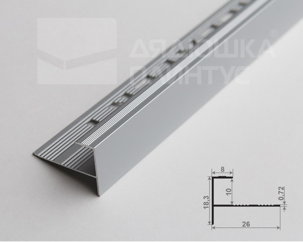 Профиль окантовочный Волшебная палочка Expert MSPKE 13.2700.01L 10мм 2,7м Серебро Люкс