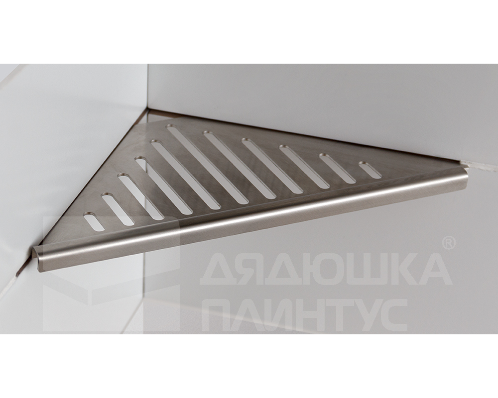Полка для душа алюминиевая глянцевое серебро 16*221*346 KBSSA.91