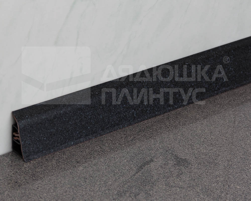 Плинтус для столешниц BL44 Black stone 37*24*3000 мм.