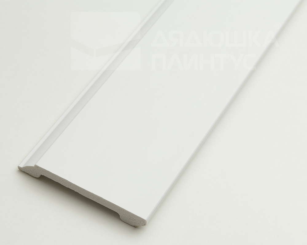 Плинтус из полистирола высокой плотности Волшебная палочка MSPOL 112 80*11*2000 Белый под покраску