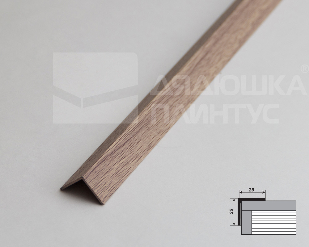 Угол декоративный 25х25 Уп 09-27.2700.587 Дуб беленый