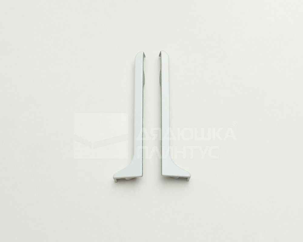 Заглушка для плинтуса алюминиевого Волшебная Палочка 60 мм Белый глянец