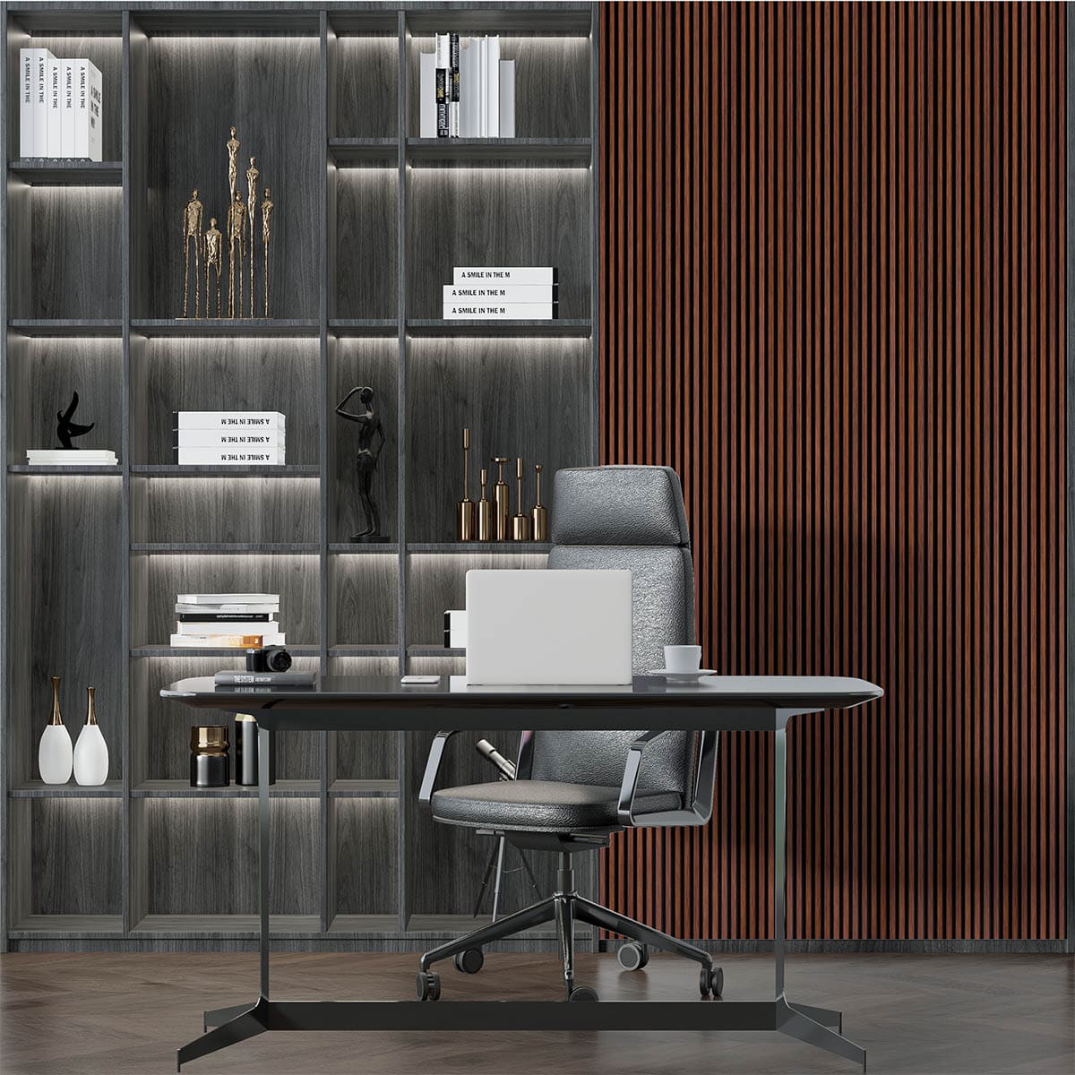 Панель вспененный полистирол ГРЕЙС 3D RAIL 120*2700 мм.  Ятоба