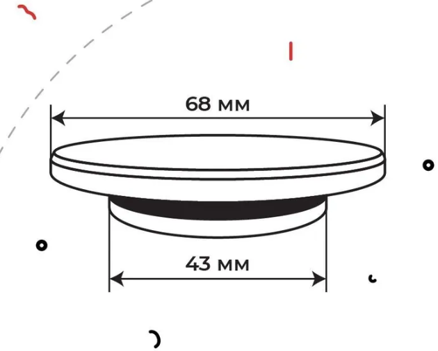 Пробка для ванны акриловая с уплотнителем Черная