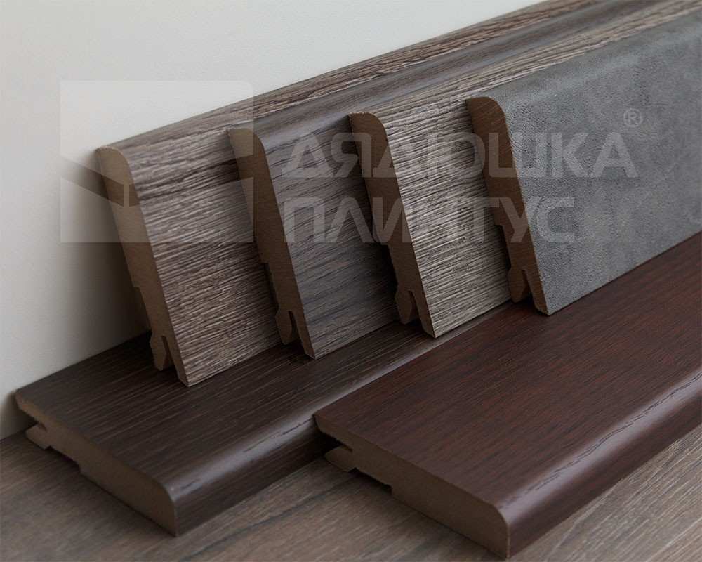 Плинтус МДФ Лука Пл 80МДФ.2700.Point line 24040 Дуб кантри белый