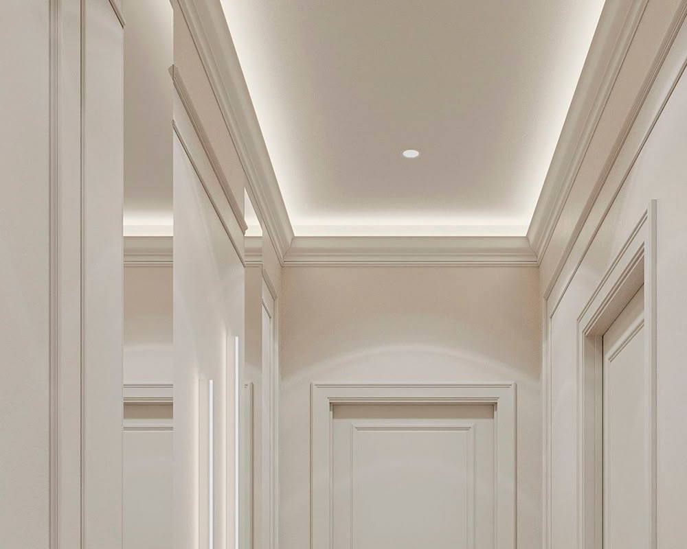 Карниз потолочный NMC WT24 150*150*2000 Белый под покраску