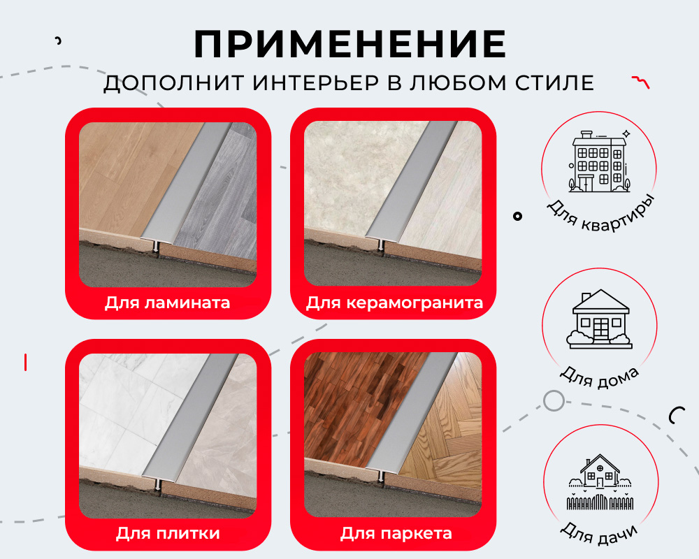 Т-образный порог MAGIC STICK. 20 мм 0,9 м Дуб аляска