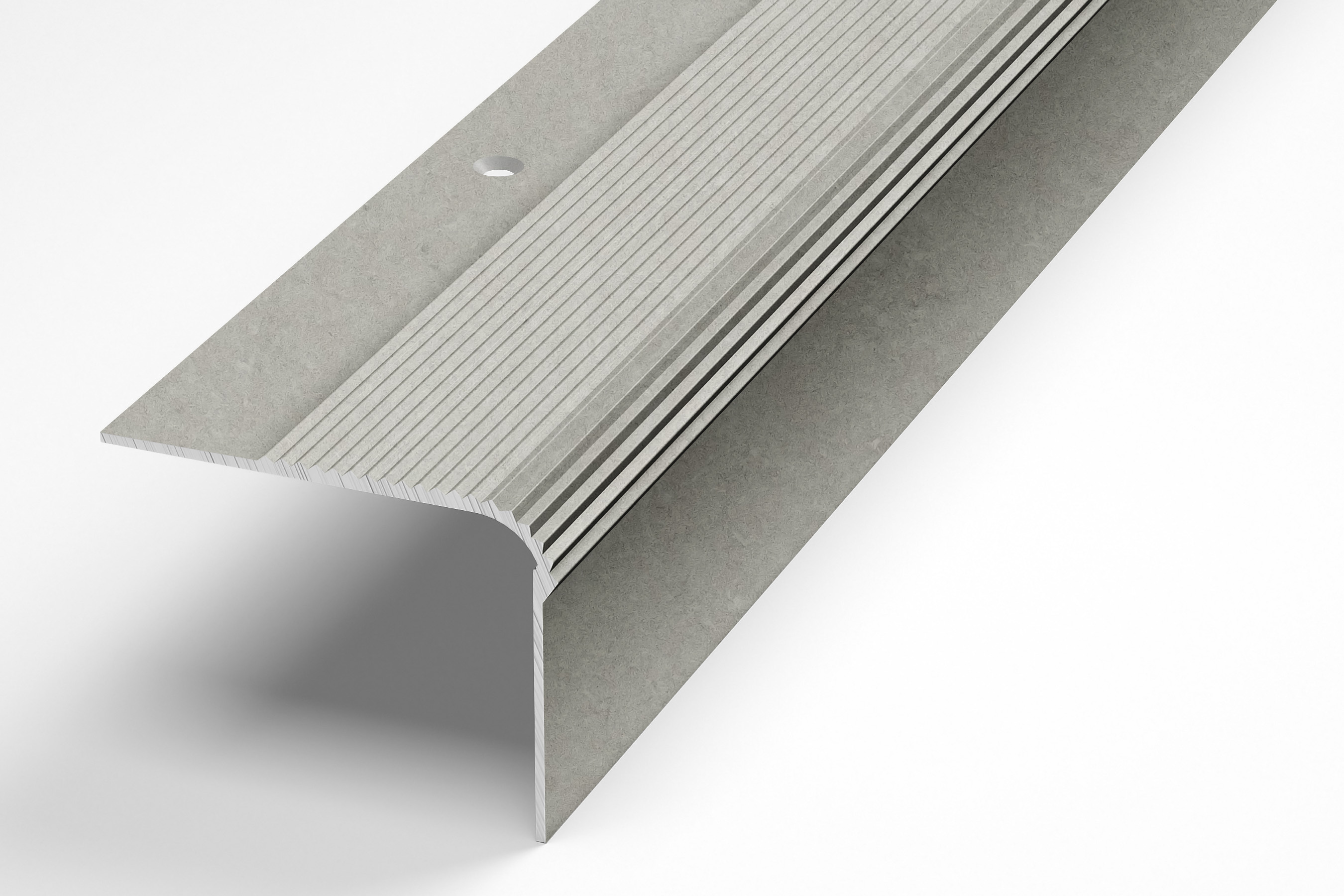 Порог угловой ПУ 02.2700.058 0,9 м Бетон сильвер