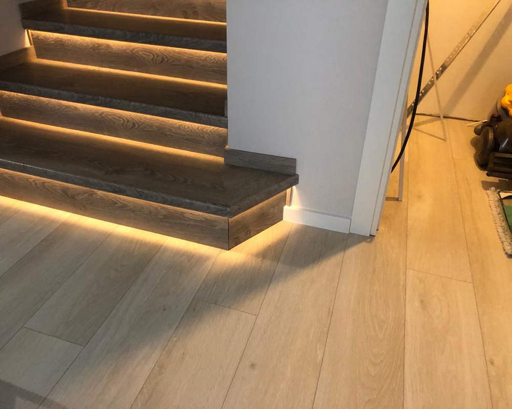 Плинтус ХДФ Dollken Cubu Flex Life 40мм х 11/13мм х 2,5 м 1013 (5012) Белый