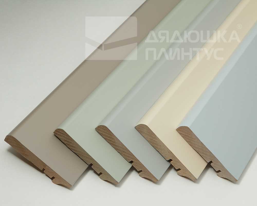 Плинтус МДФ Волшебная палочка 81402 81мм 2,4м.  Окрашенная. RAL 7036