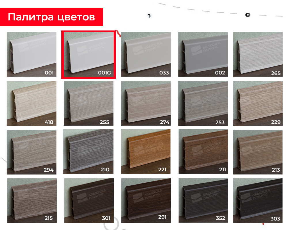 Плинтус ПВХ со съемной панелью Идеал Деконика 85 мм 001-G Белый глянцевый