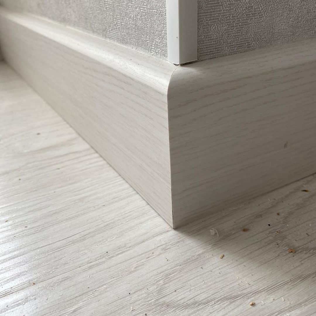 Плинтус МДФ Smartprofile Strong 80М Дуб мелинга капучино