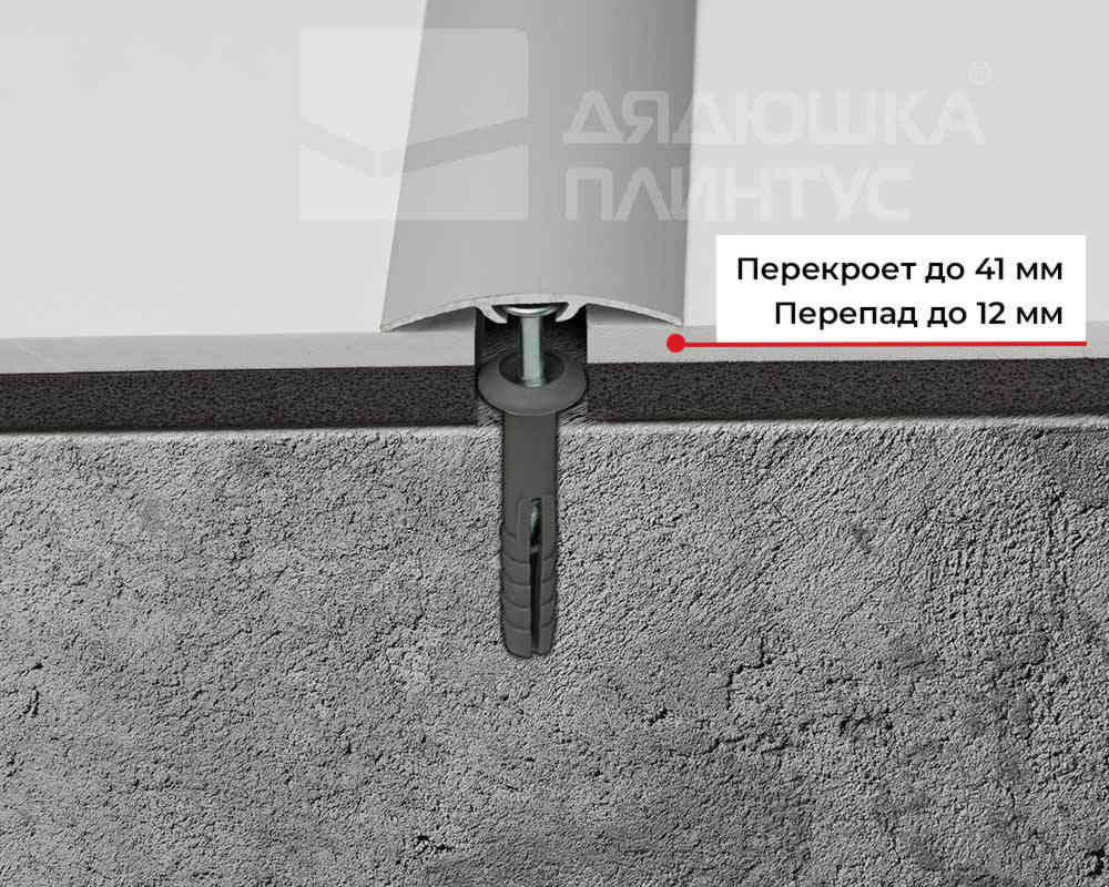 Порог разноуровневый ЛР 06.2700.24053 Ясень графит