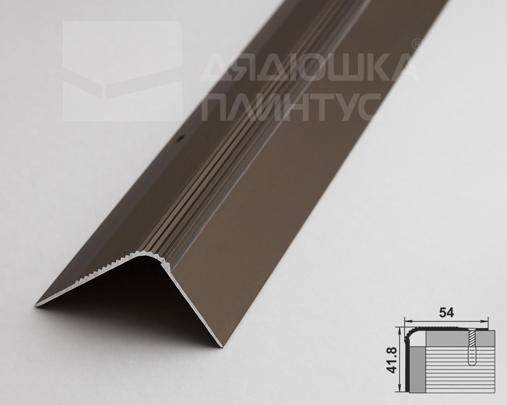 Порог угловой ПУ 02.2700.204л Бронза