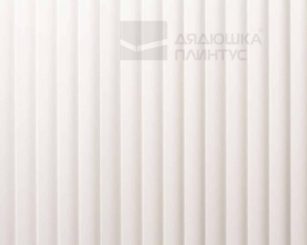 Стеновая панель Волшебная Палочка 103. 2700*120*12 мм Белая под покраску