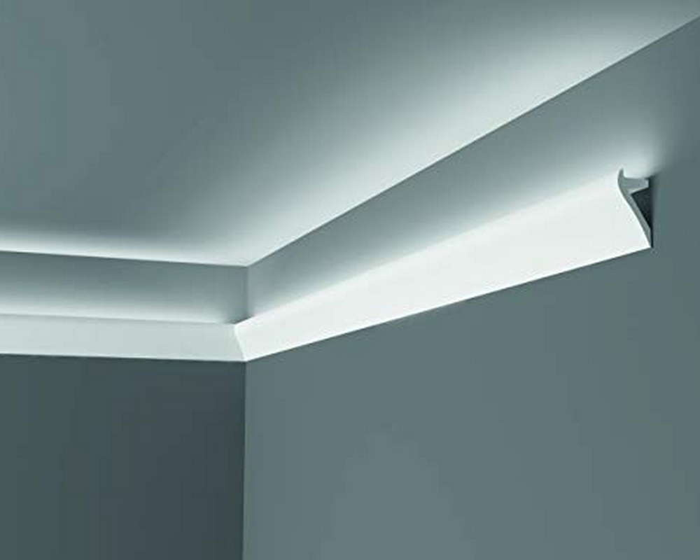 Карниз потолочный NMC IL2 50*105*2000. Белый под подсветку