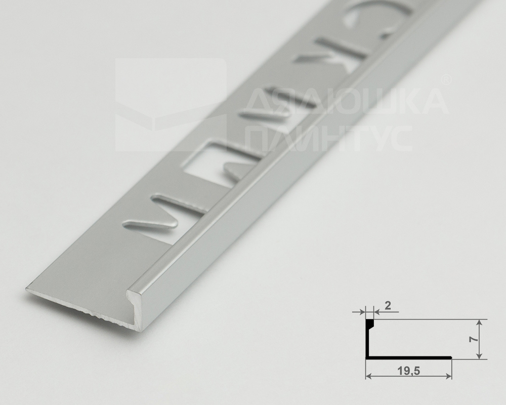 Профиль окантовочный Волшебная палочка MSPK 01-6.2700.01L 6мм 2,7м Серебро Люкс