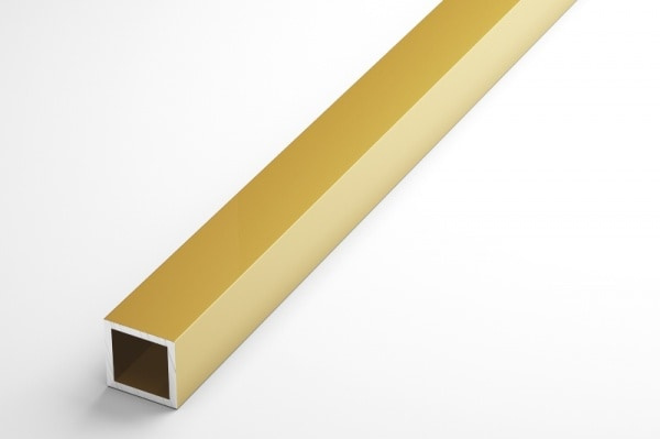 Труба квадратная 10х10 мм ТКв 01.2000.502л Золото. Цена за 5 штук.