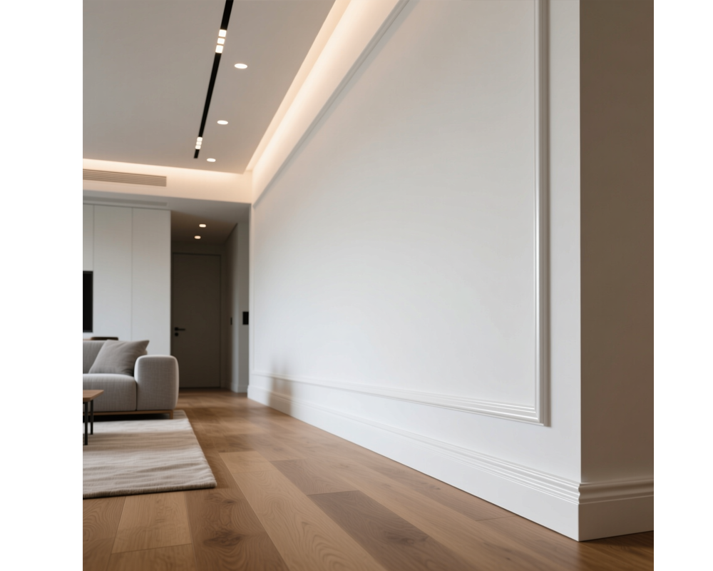 Плинтус из полистирола высокой плотности HI WOOD B140 140мм х 17.5мм х 2,0м.