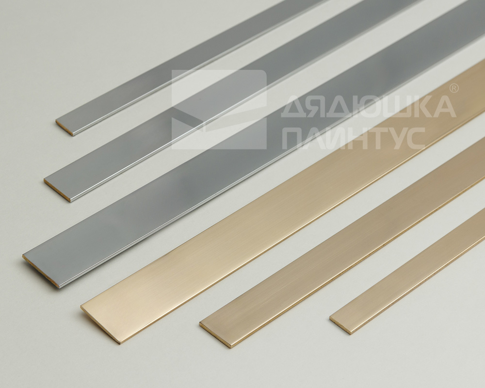 PVL87-02 Полоса латунь хромированная 10мм *2.7м