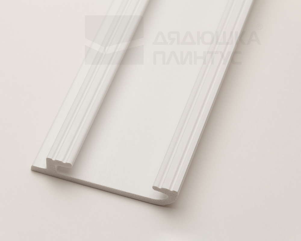 Плинтус СОЛИД 1 UHD 47/80 80*16,5*2000  Белый под покраску