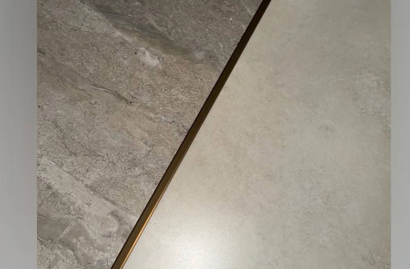 PVS90-07 Профиль Т-образный нержавеющая сталь Антик браш темный 14мм х 2.7м