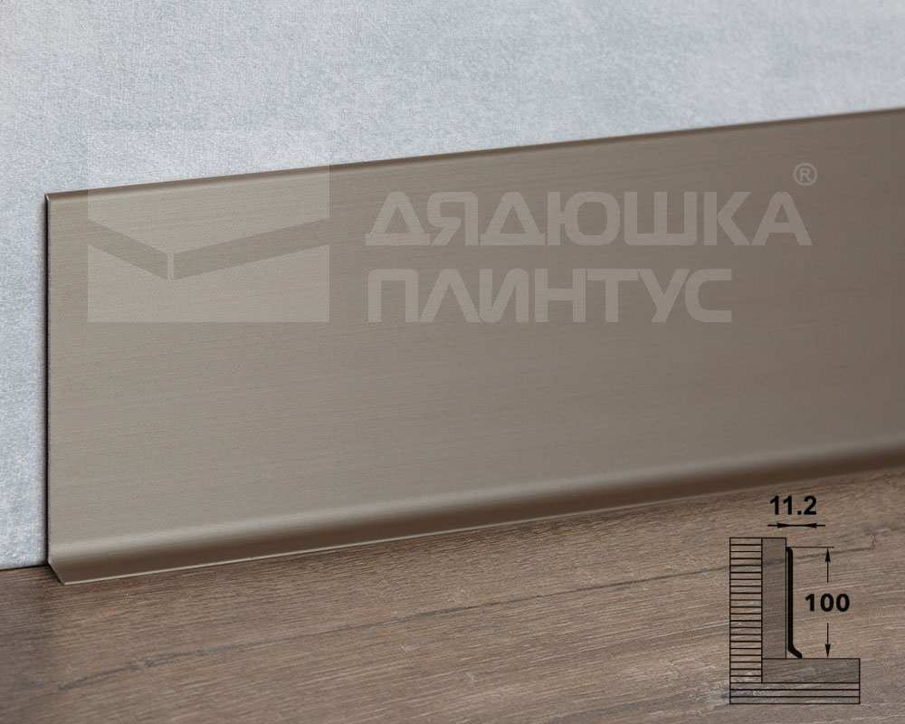 Плинтус алюминиевый Пл 100.2500.042лк Шампань